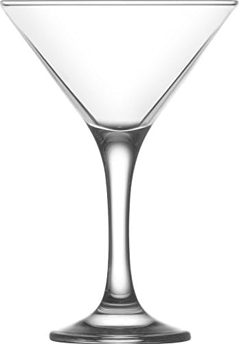 6.5 Ounce Clear Glass Martini Glasses Set of 6 K8773