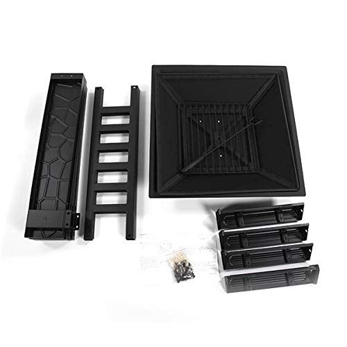 32-Inch Square Wood Burning Portable Metal Fire Pit N14122
