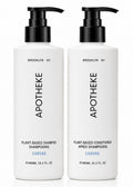 Plant-Based Shampoo and Conditioner Set with Aloe Chamomile Coconut and Jojoba Oils, 16.2 Fl Oz Each L2937