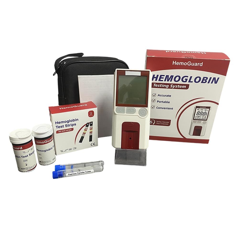 Hemoglobin Test Meter Kit with 25 Strips and 25 Capillary Tubes H1269