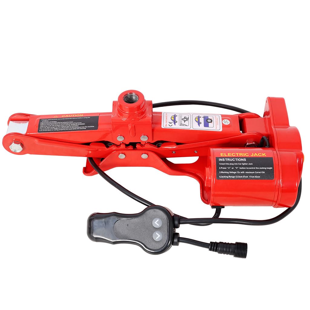12V 3 Ton Electric Car Jack with Lug Wrench and Carrying Case A469
