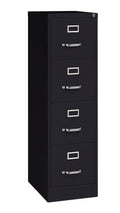 4 Drawer Letter Width Vertical File Cabinet Black C3764