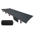 Portable Camping Cot Sleeping Cot Ultralight Backpacking Cot Bed Black T109