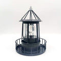 Black Wrought Iron Solar Lighthouse Y717