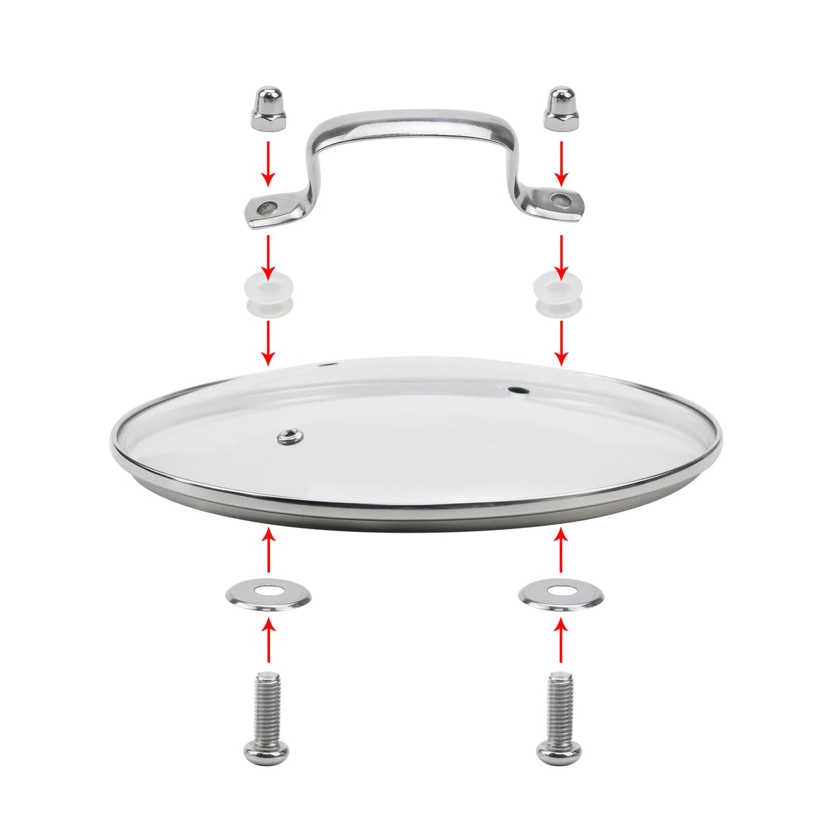 10 Inch Tempered Glass Pot Lid C3023