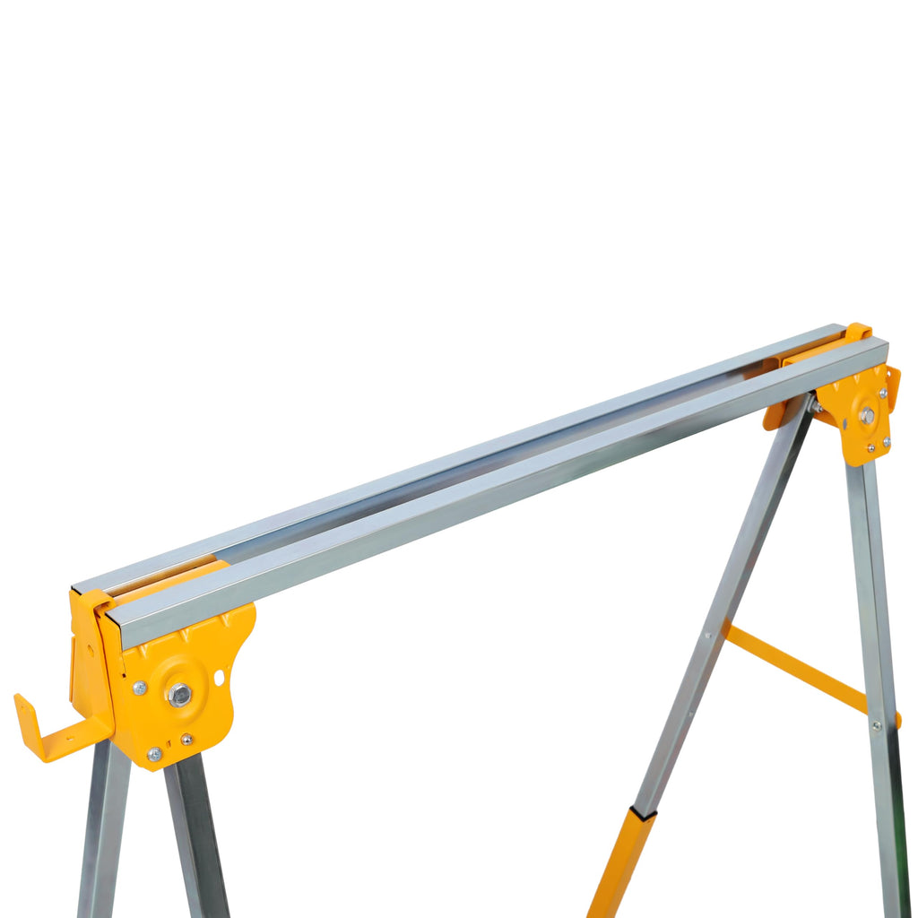 2 Pack Adjustable Height Steel Sawhorse F39509