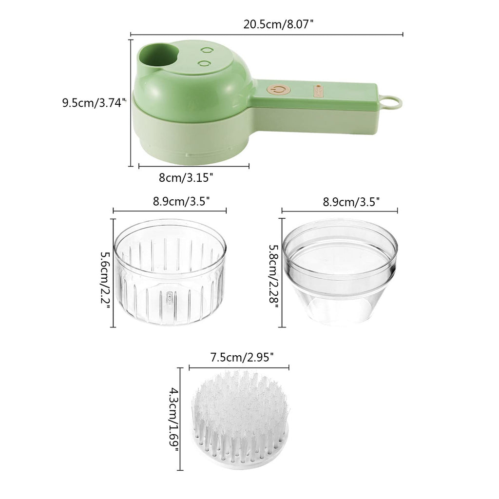 4 in 1 Handheld Electric Vegetable Cutter Set G995