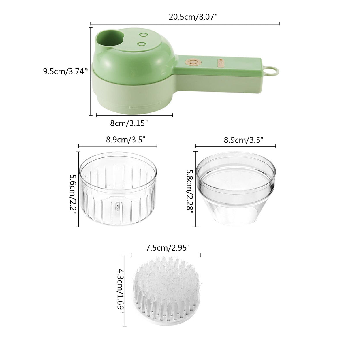 4 in 1 Handheld Electric Vegetable Cutter Set G995