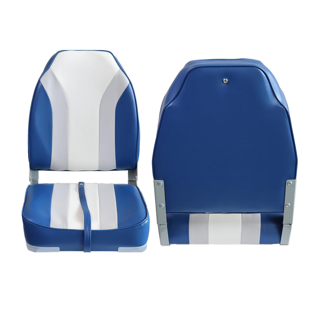Folding Boat Seat 2 Pack White/Black K4108