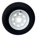 ST205/75R15 Trailer Tire on Rim Load Range C 6 Ply 5 Lug White Spoke Wheel Y505