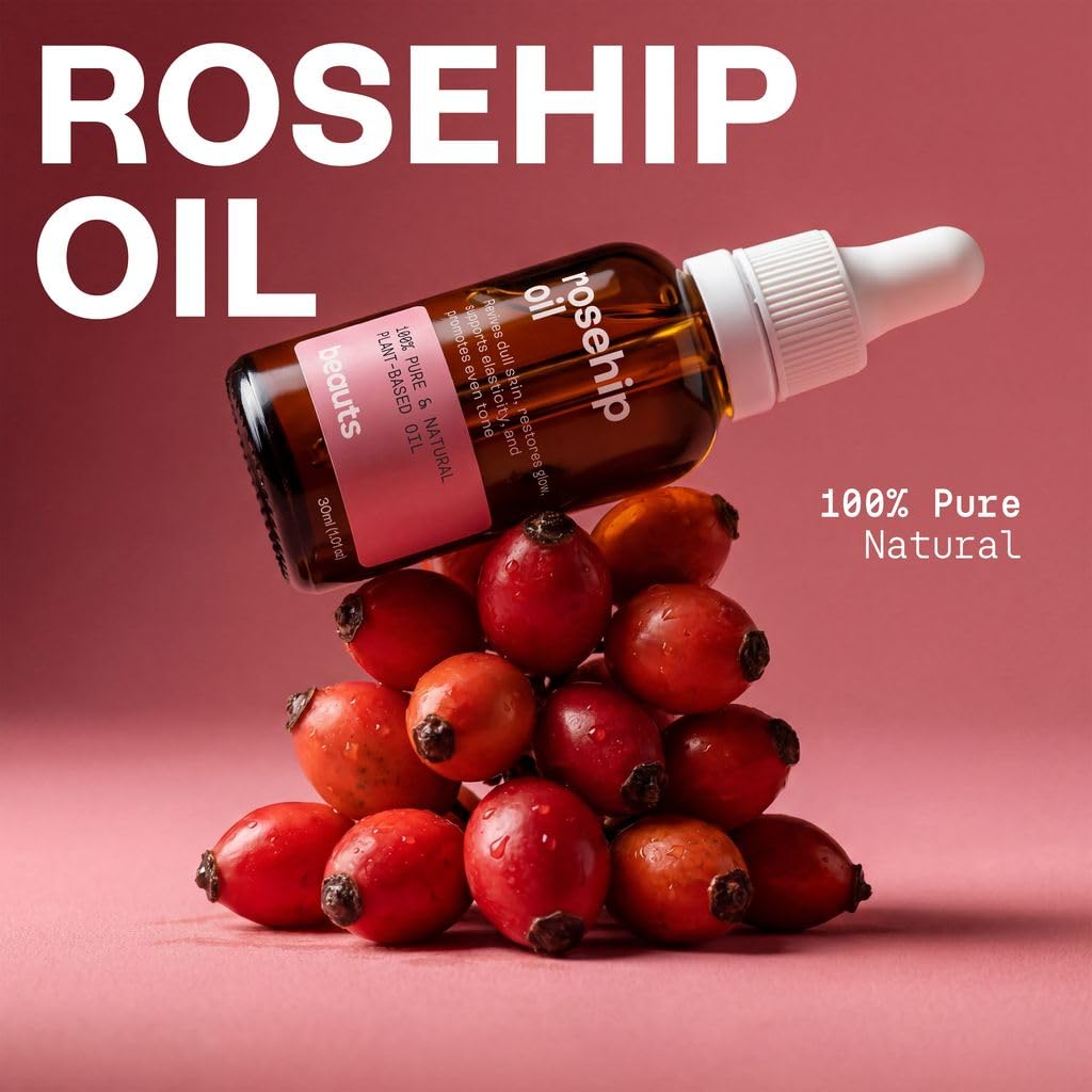 Cold-Pressed Unrefined Rosehip Seed Oil 1 oz Z4325