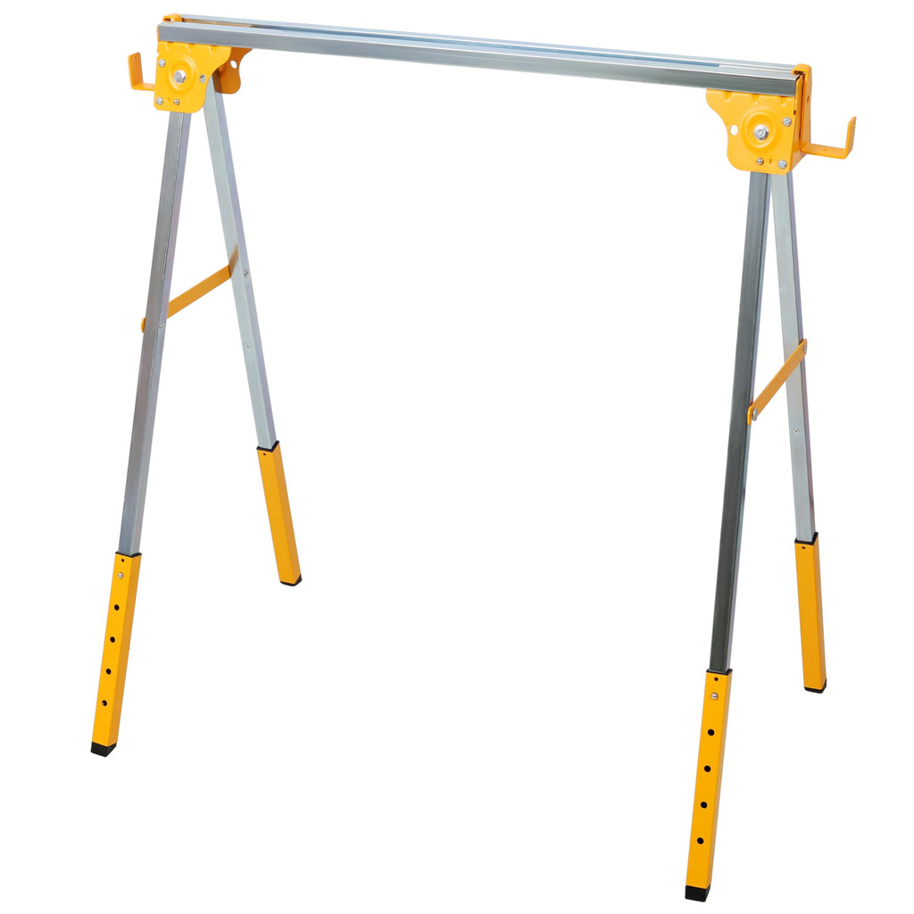 2 Pack Adjustable Height Steel Sawhorse F39509