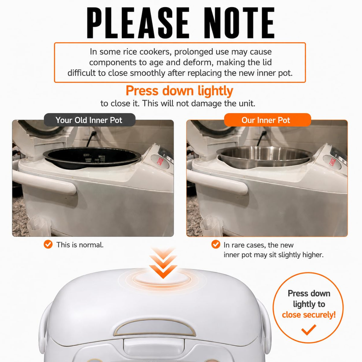 316 Stainless Steel Rice Cooker Pot R44829