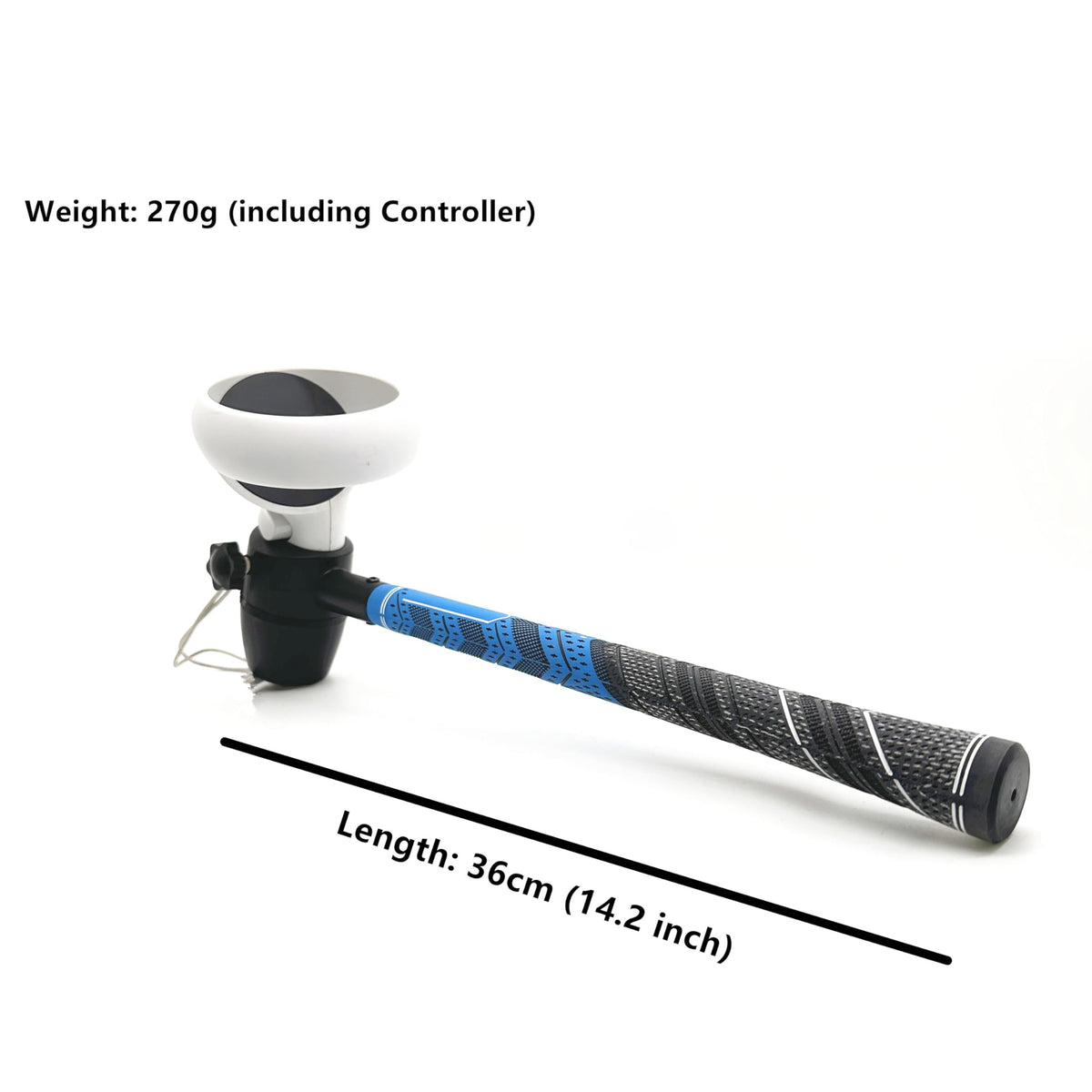 VR Golf Club Attachment with Non-Slip Handle Grip X6045