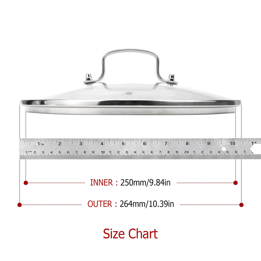 10 Inch Tempered Glass Pot Lid C3023