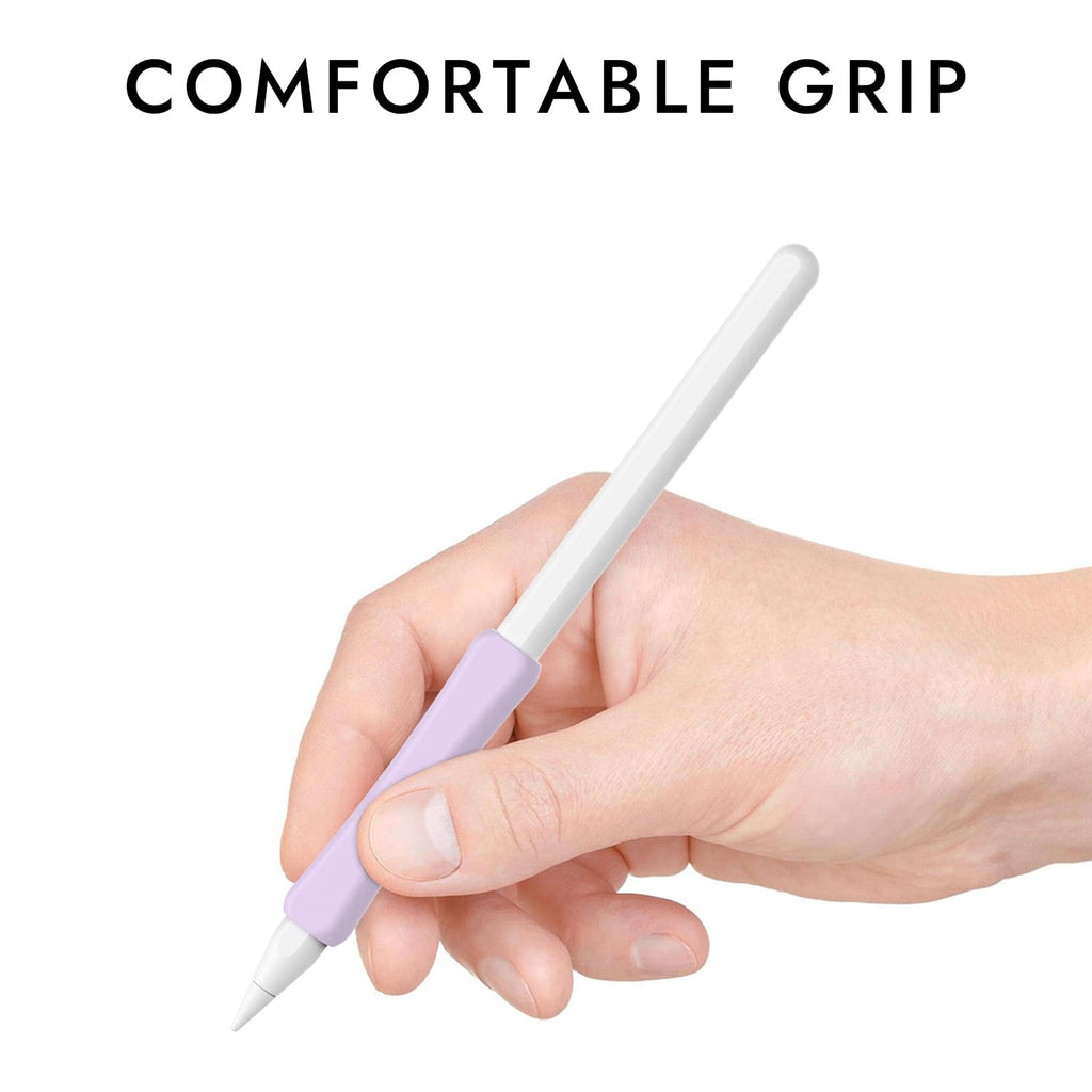Silicone Grip Compatible with Apple Pencil 2nd Generation, USB-C & Pro (Purple/Pink/Yellow/Green) D498