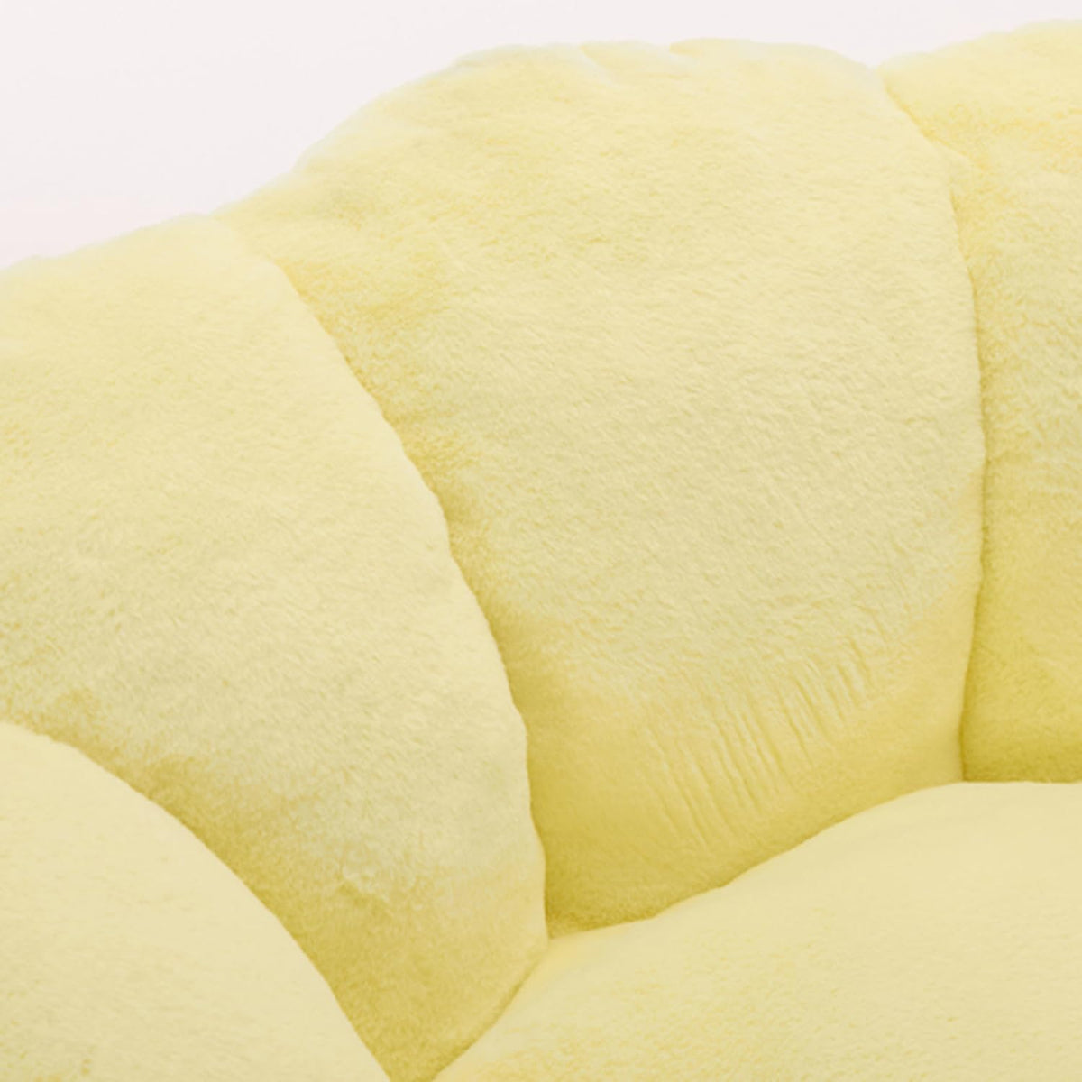 Faux Fur Bean Bag Sofa with Memory Foam V711030