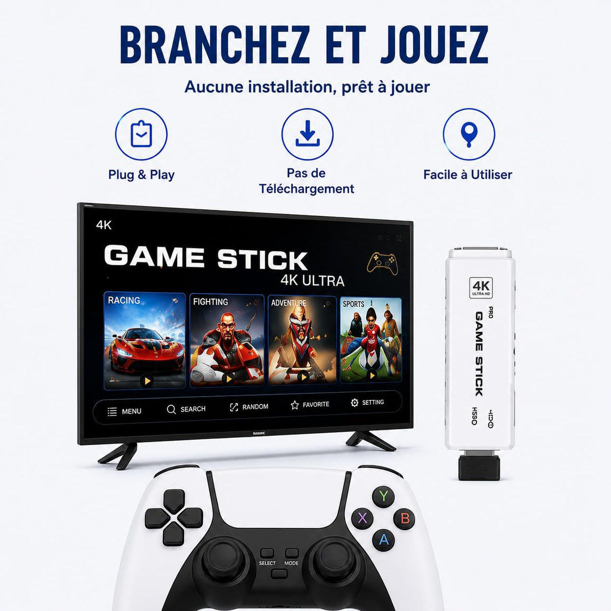 Black Retro Gaming Console with 64GB Memory Z896081