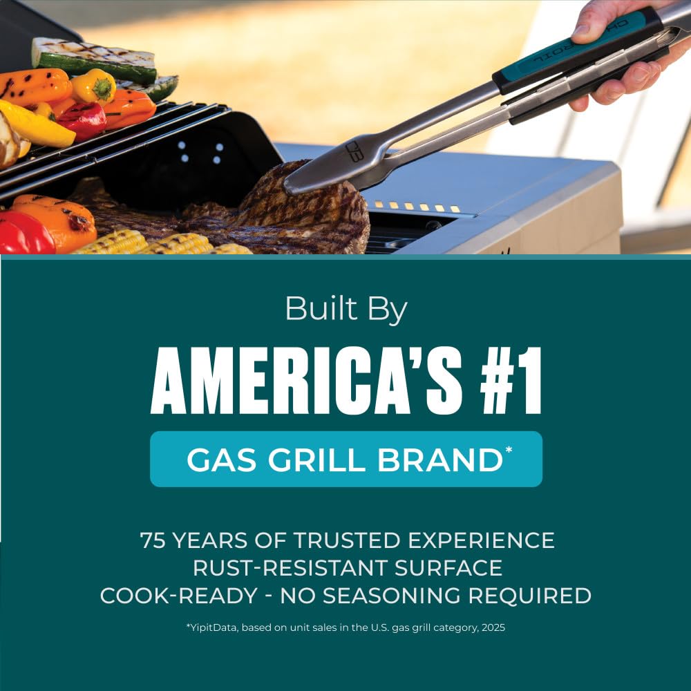 4 Burner Gas and Charcoal Grill J60436