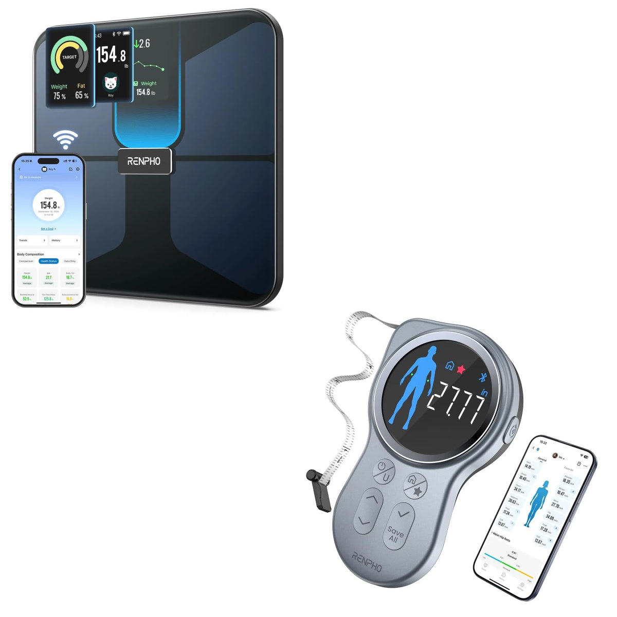 Smart Tape with Large Display, Scale with BMI Q624461