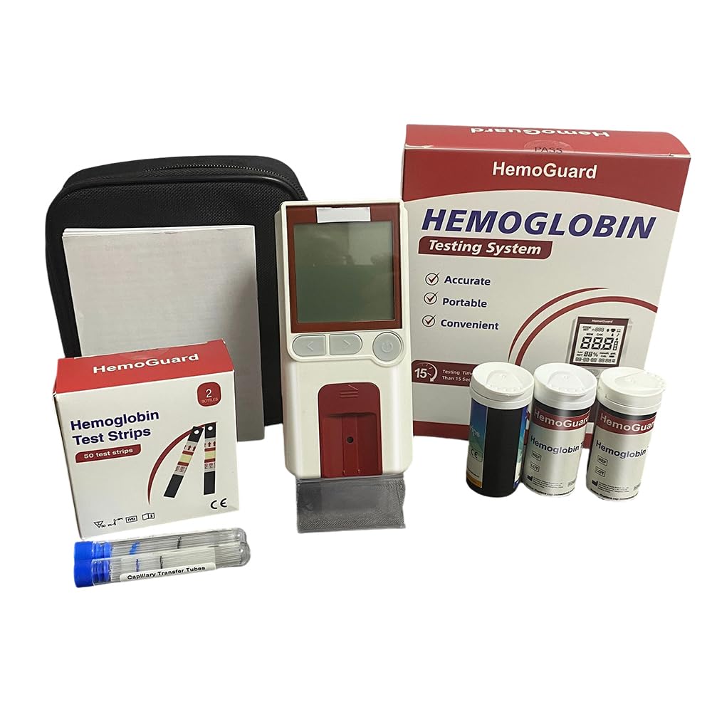 Hemoglobin Test Meter Kit with 25 Strips and 25 Capillary Tubes H1269