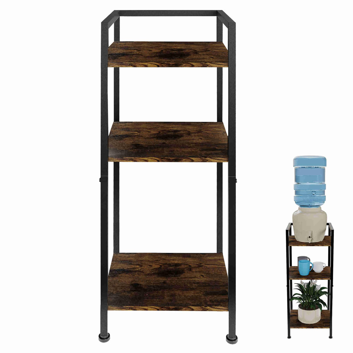 5 Gallon 3-Tier Metal Water Dispenser Stand J28995