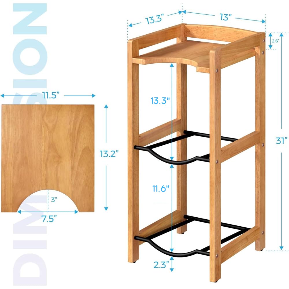 5 Gallon Water Jug Holder with Top Shelves R24548