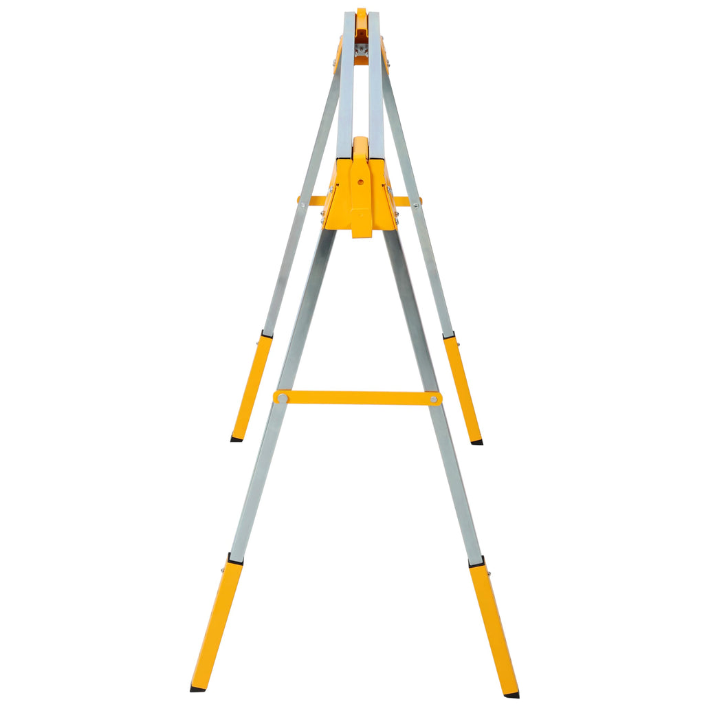 2 Pack Adjustable Height Steel Sawhorse F39509