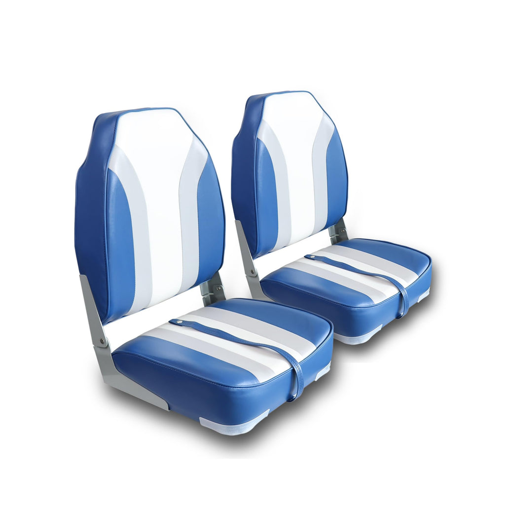 Folding Boat Seat 2 Pack White/Black K4108