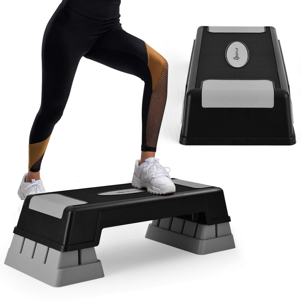 30'' Height Adjustable Aerobic Stepper with Risers S35806