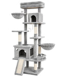 70 Inch Cat Tree with Scratching Post and Hammock H864659