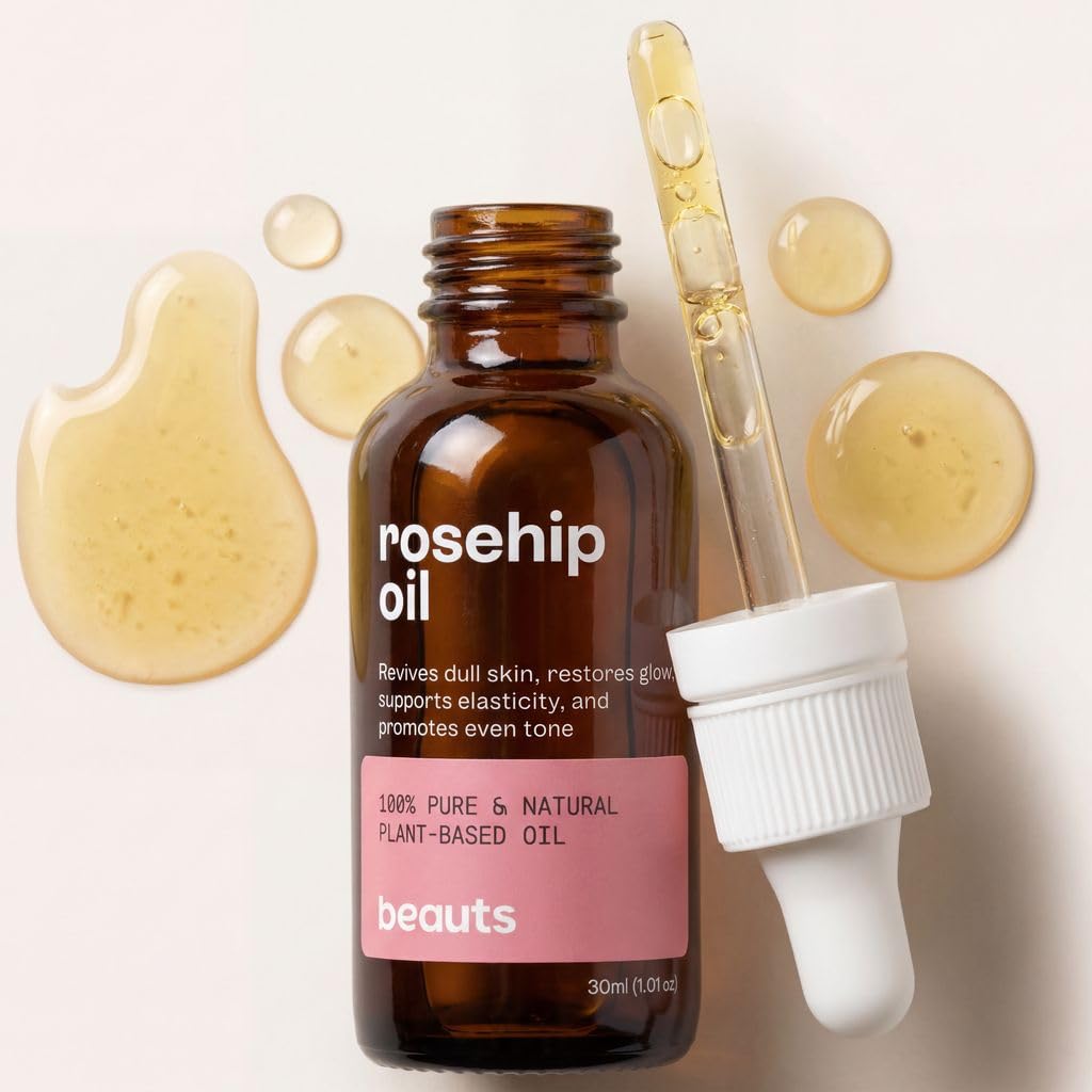 Cold-Pressed Unrefined Rosehip Seed Oil 1 oz Z4325