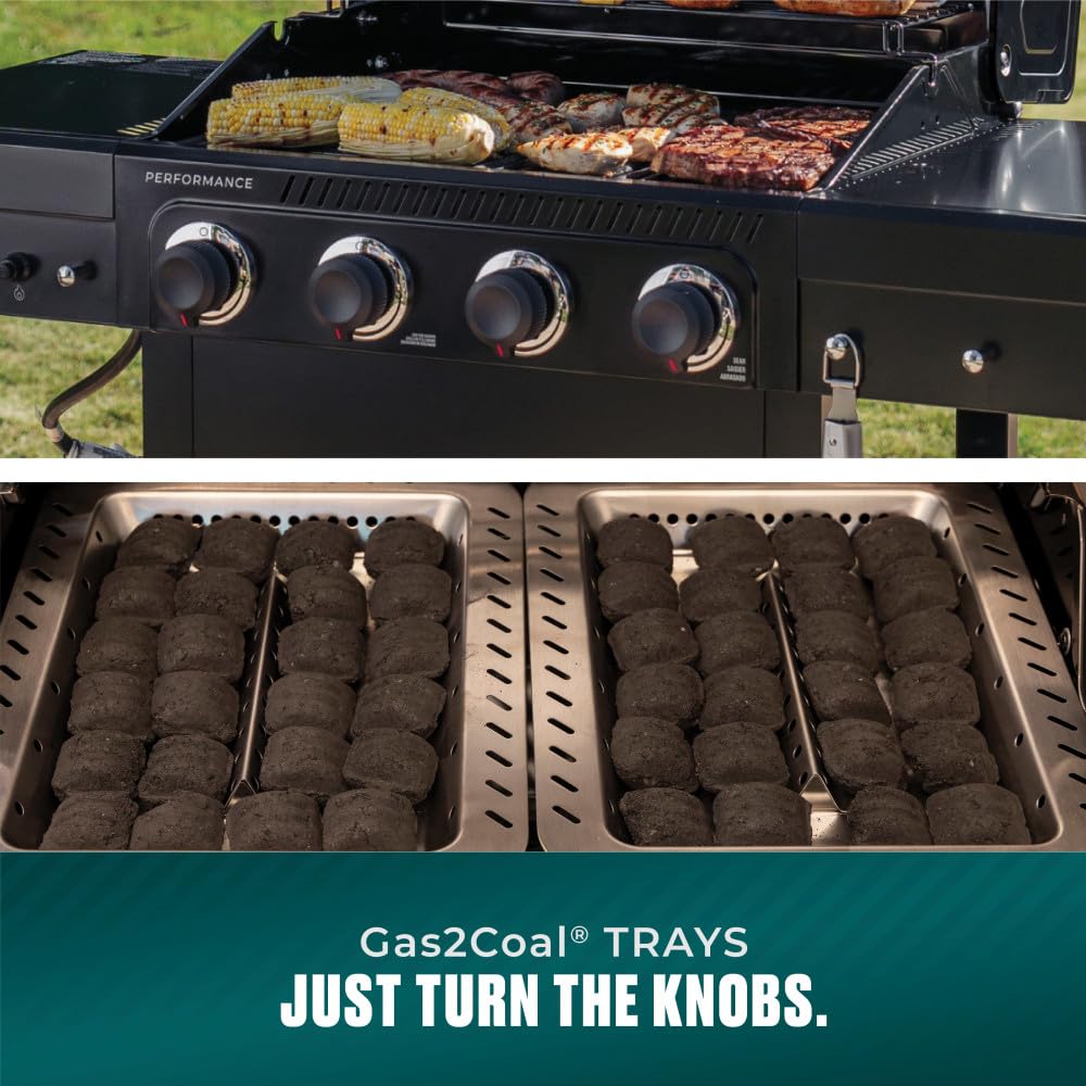 4 Burner Gas and Charcoal Grill J60436