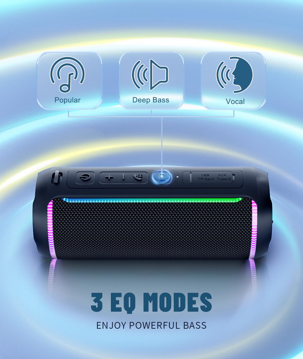 Black Portable Bluetooth Speaker W521585