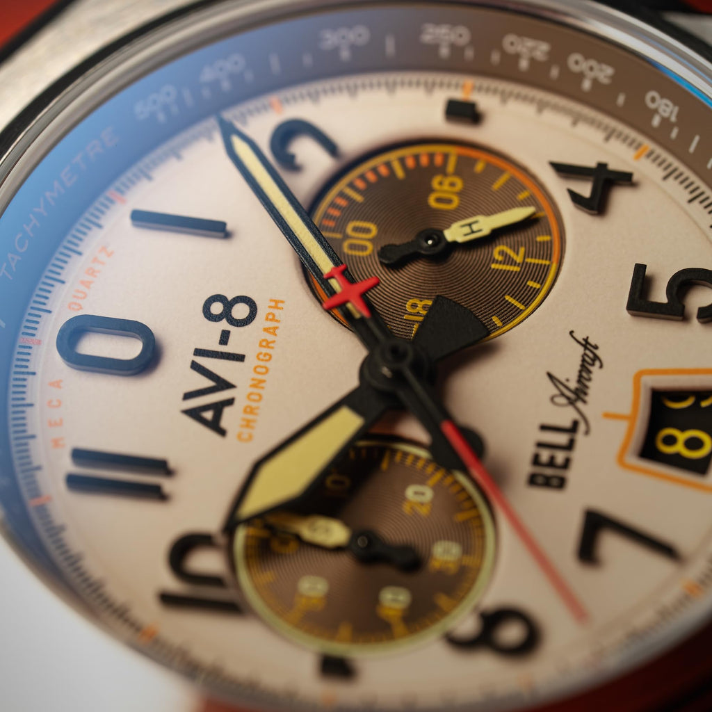 41mm Chronograph Watch with Leather Strap G86915