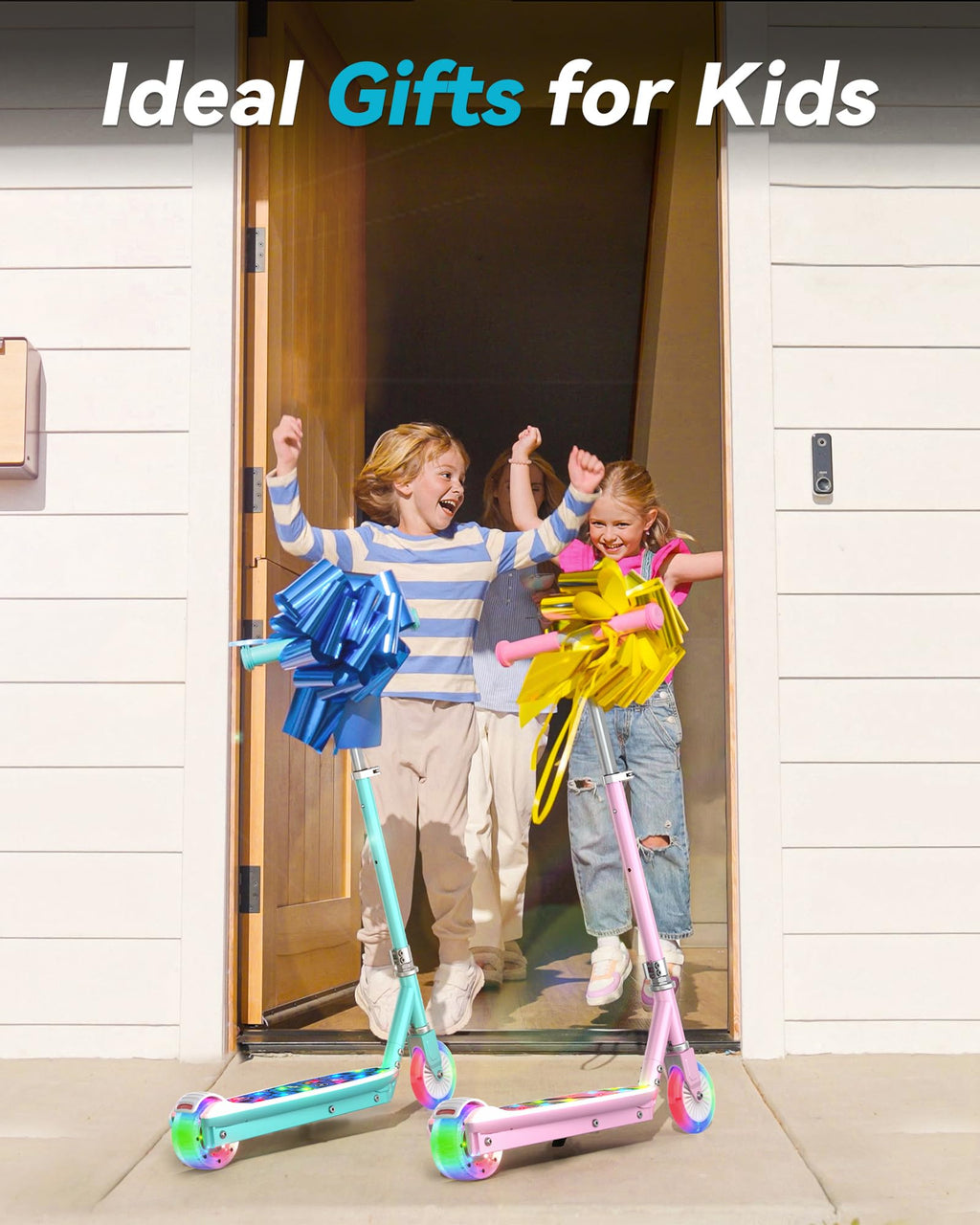 Electric Scooter for Kids, 5 MPH, LED Light-Up Wheels, Ages 3-8 T392