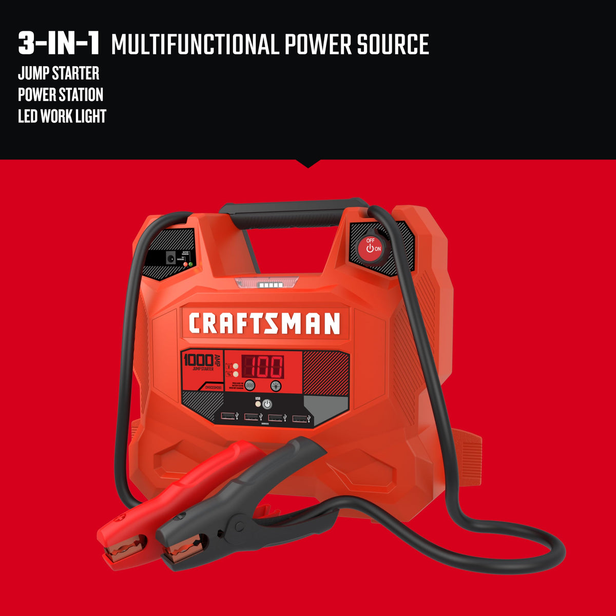 Car Battery Jump Starter and Portable Power Station F612