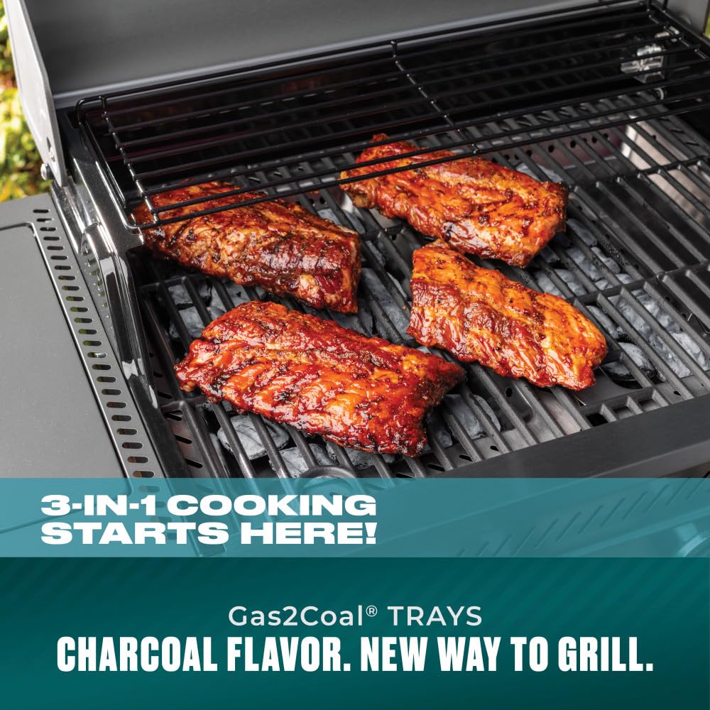 4 Burner Gas and Charcoal Grill J60436