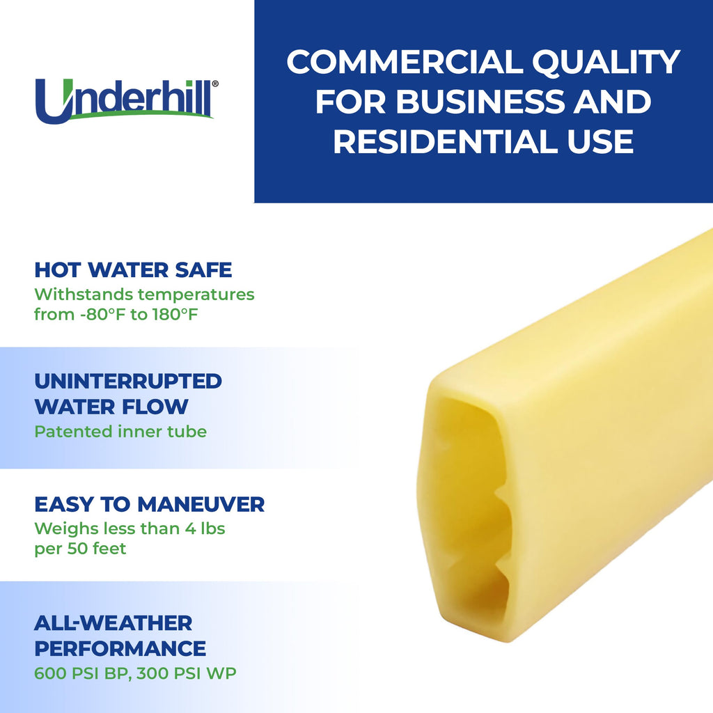 Flexible Rubber Core Garden Water Hose 3/4 Inch x 100 ft B4054