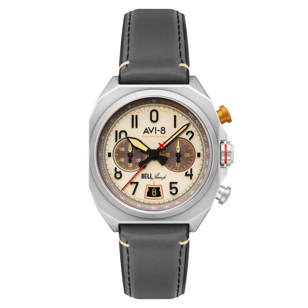 41mm Chronograph Watch with Leather Strap G86915