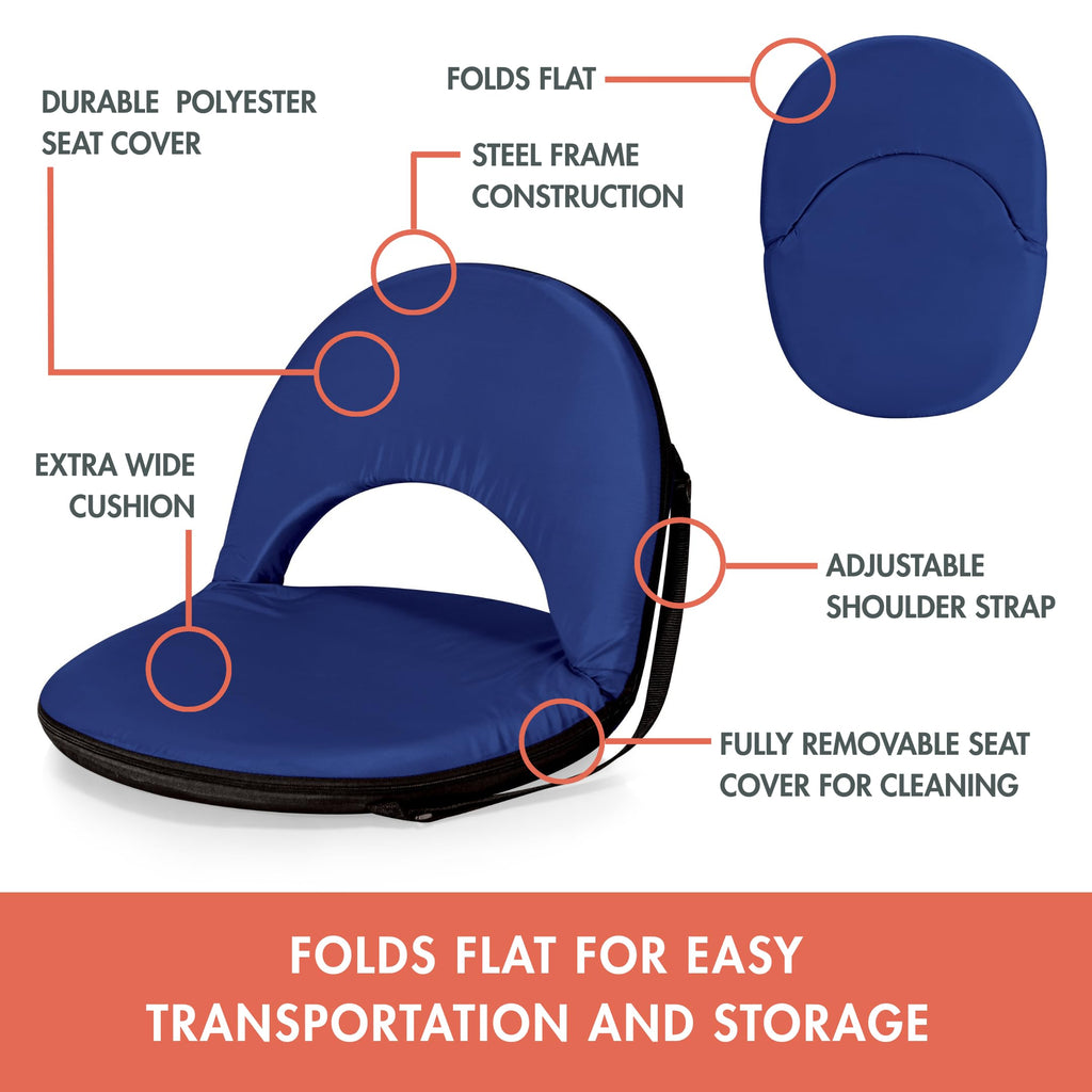 Portable Reclining Stadium Seat with Back Support F98366