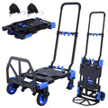 2-in-1 Foldable Hand Truck Dolly 330LB Capacity T466