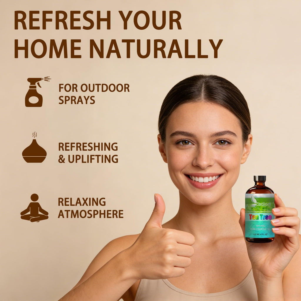 Lavender and Tea Tree Essential Oil 4 Fl Oz L17548