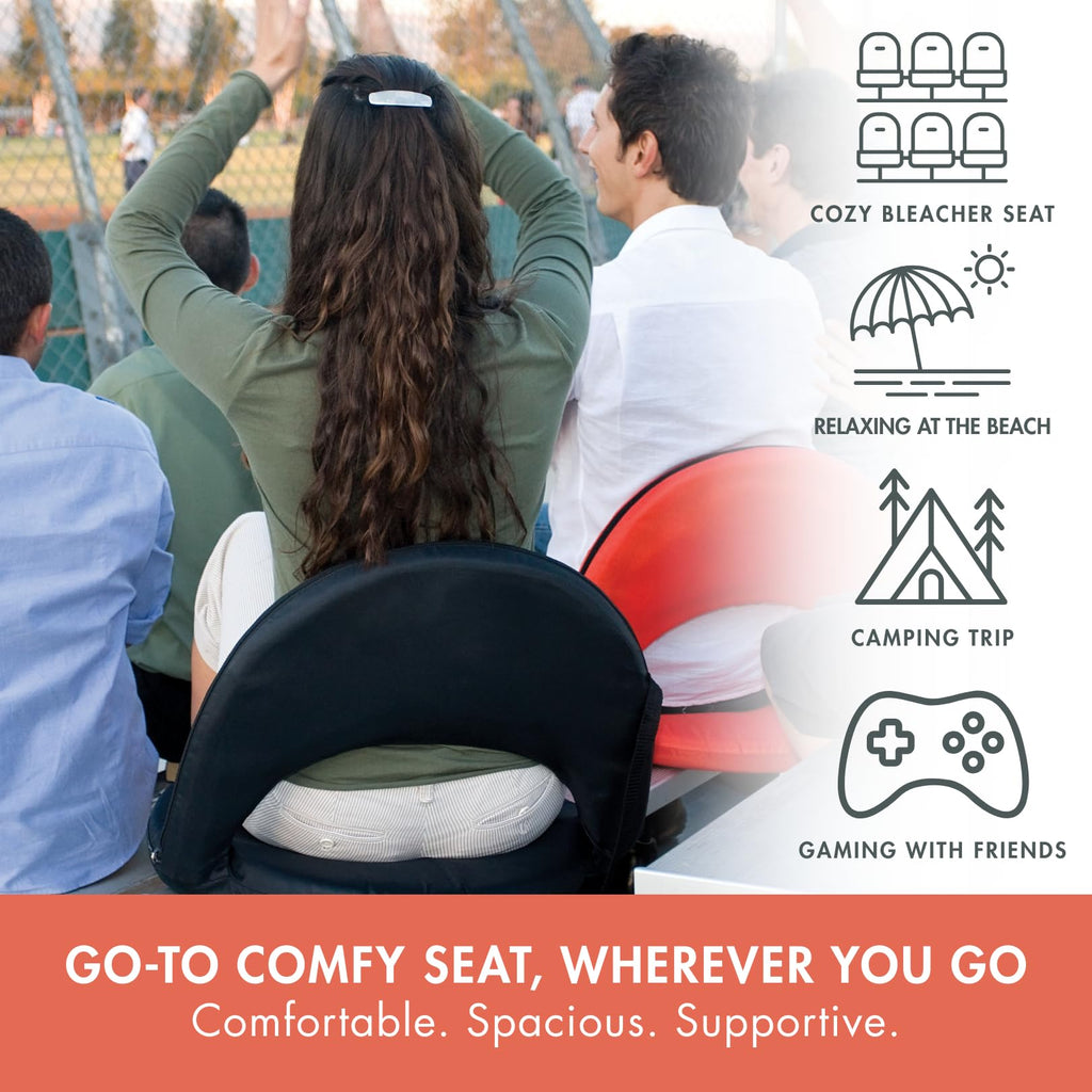 Portable Reclining Stadium Seat with Back Support F98366