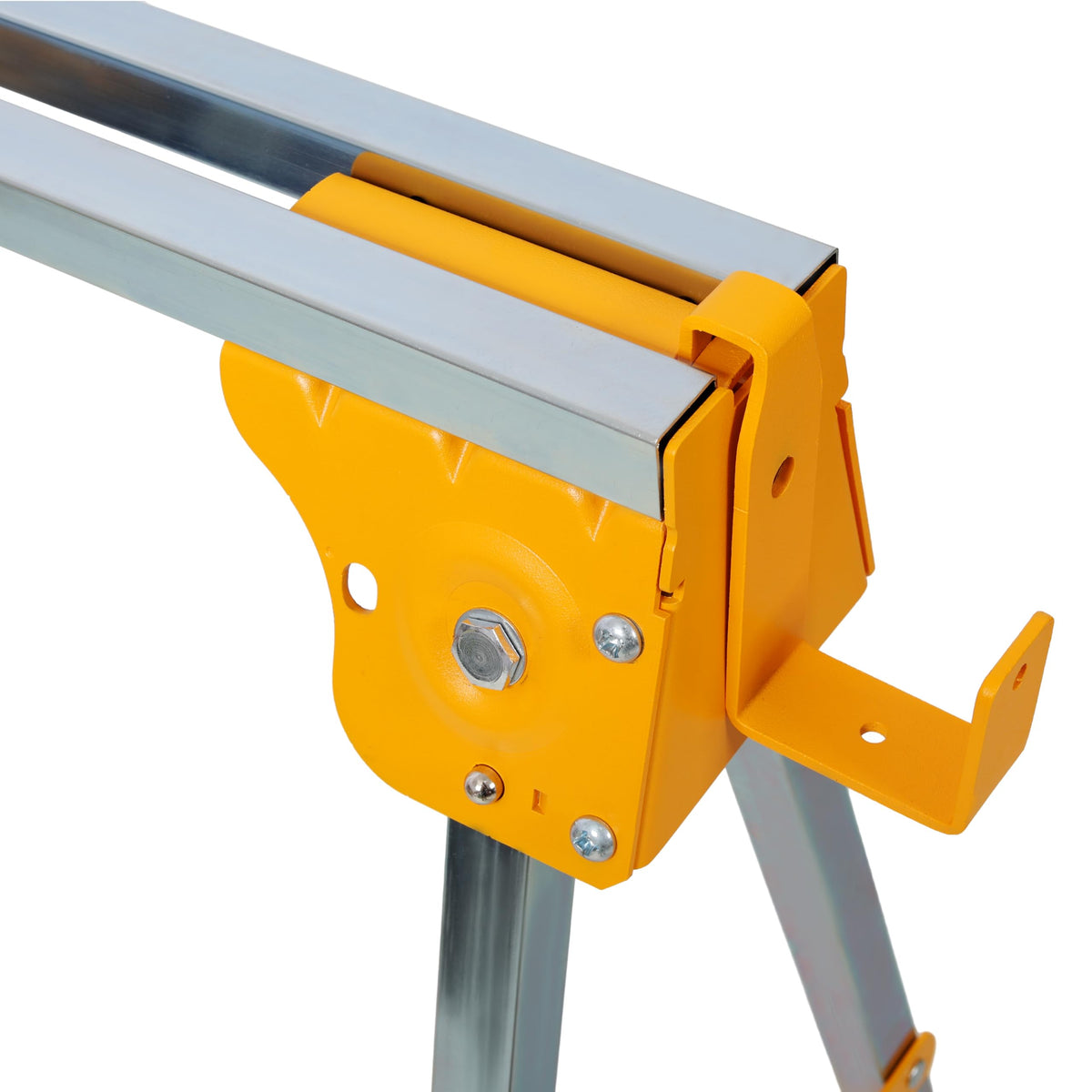 2 Pack Adjustable Height Steel Sawhorse F39509
