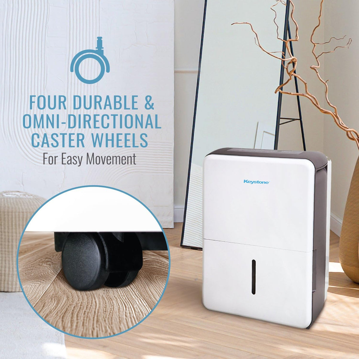 50-Pint Portable Dehumidifier with Auto-Shutoff and Timer L697004