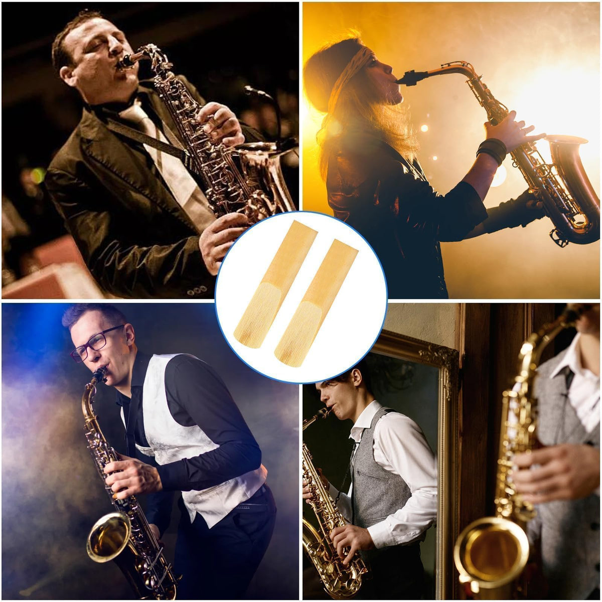 10 Pack Alto Saxophone Reeds 2.5 Strength T935287