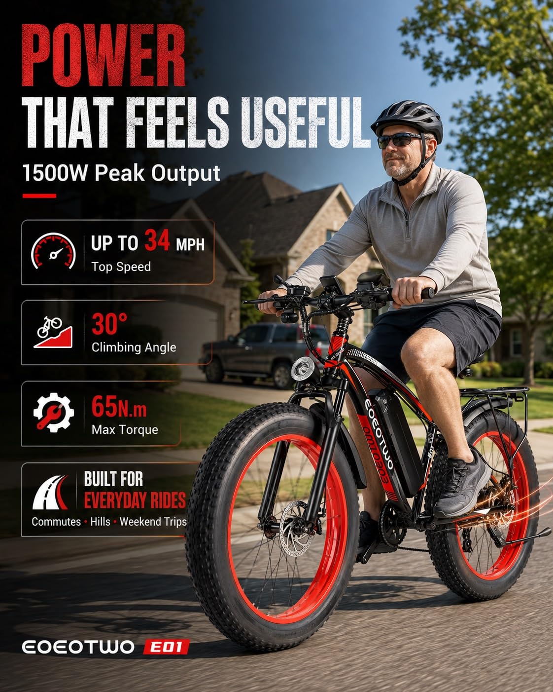 26" Fat Tire Electric Bike I336