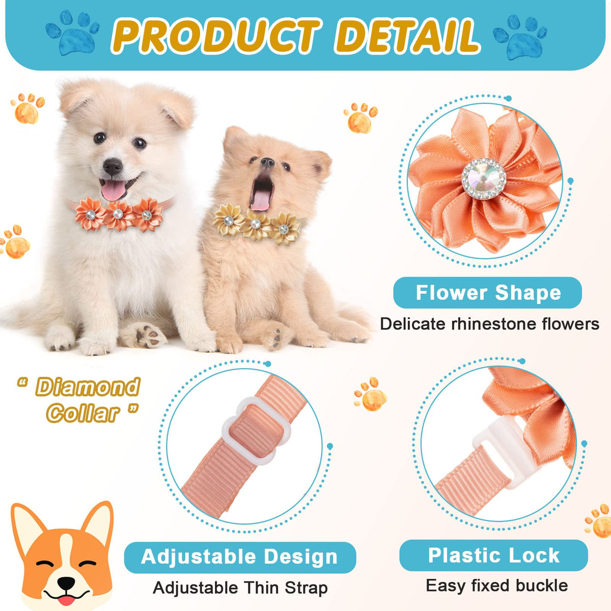 200 Pieces Adjustable Dog Bow Ties P921692