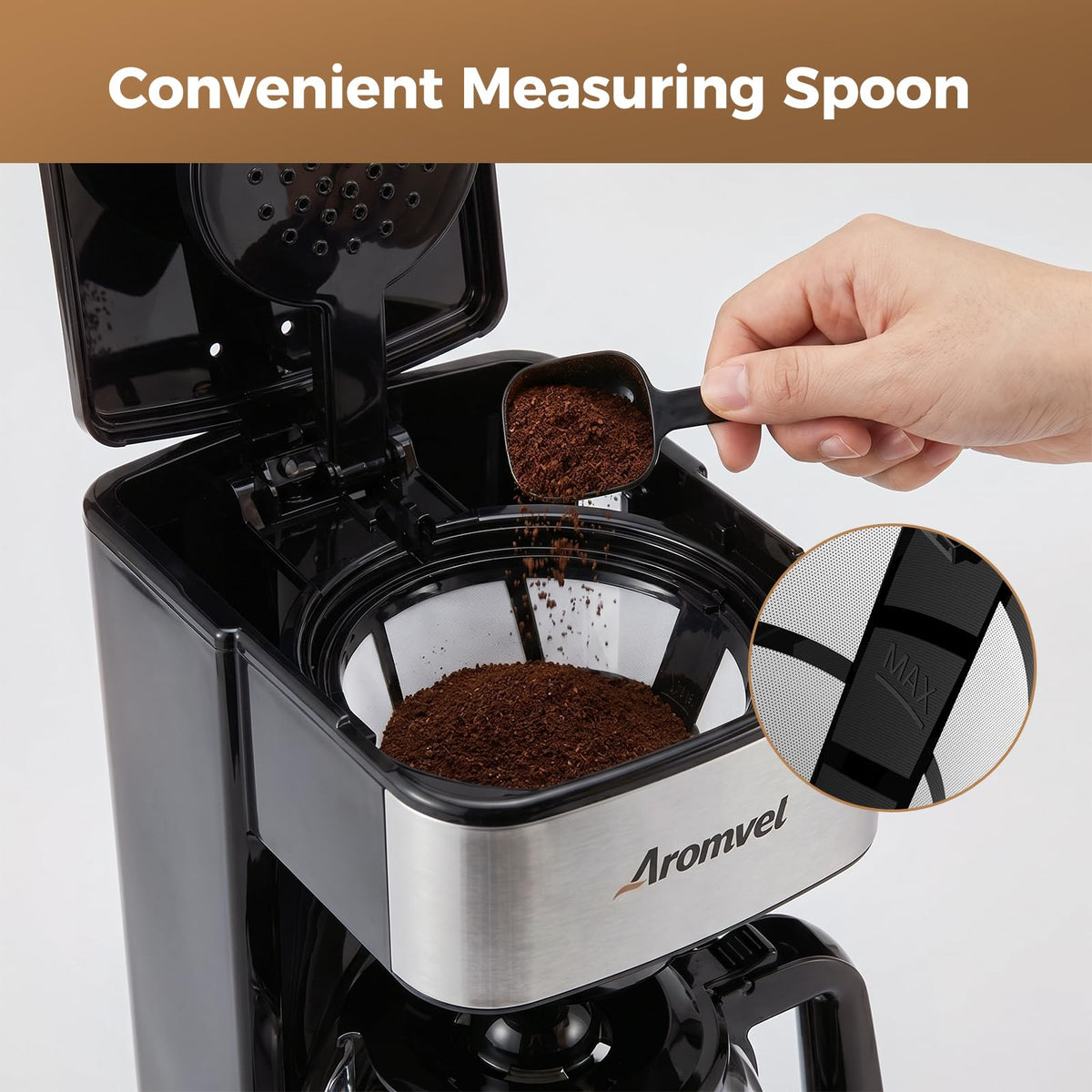 12-Cup Programmable Drip Coffee Maker with Glass Carafe J304069
